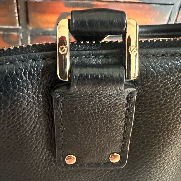 Tory Burch Black Leather Satchel with Tassel - Picture 9 of 16